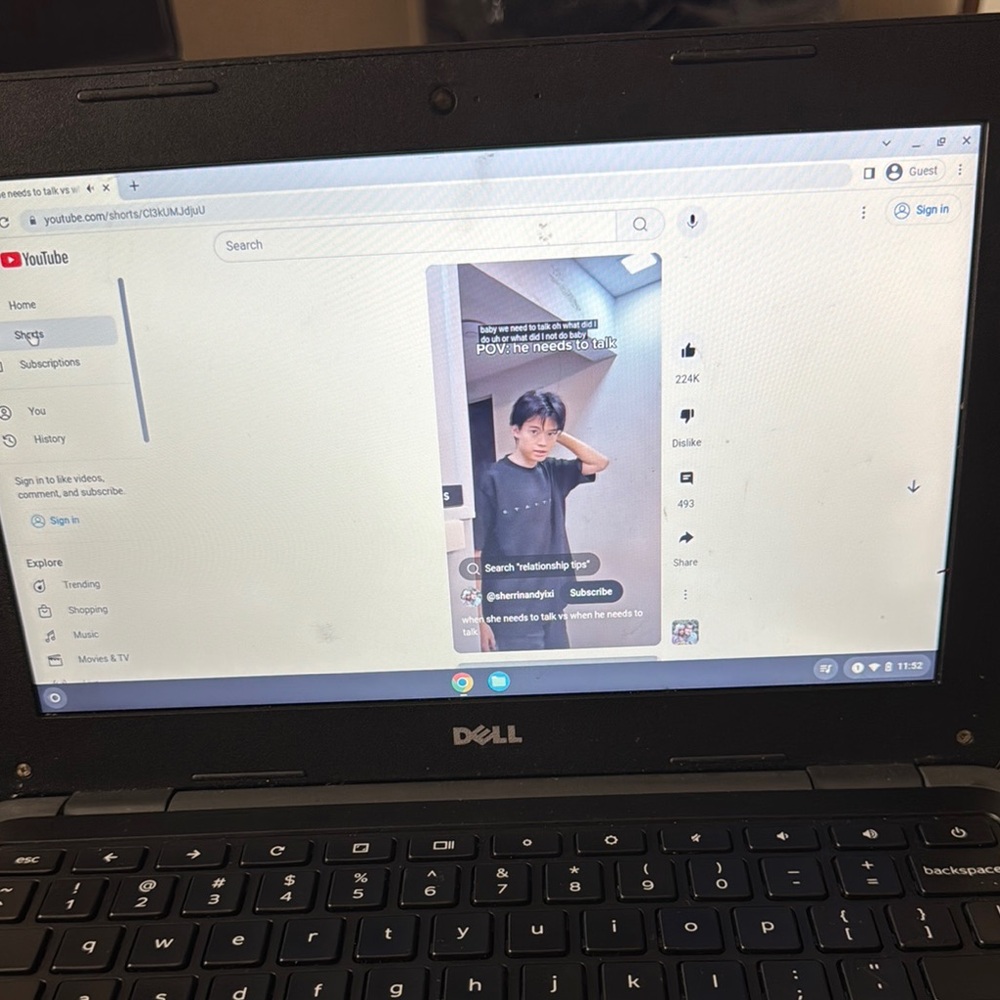 Dell Laptop with Black Finish Good condition serious buyer only